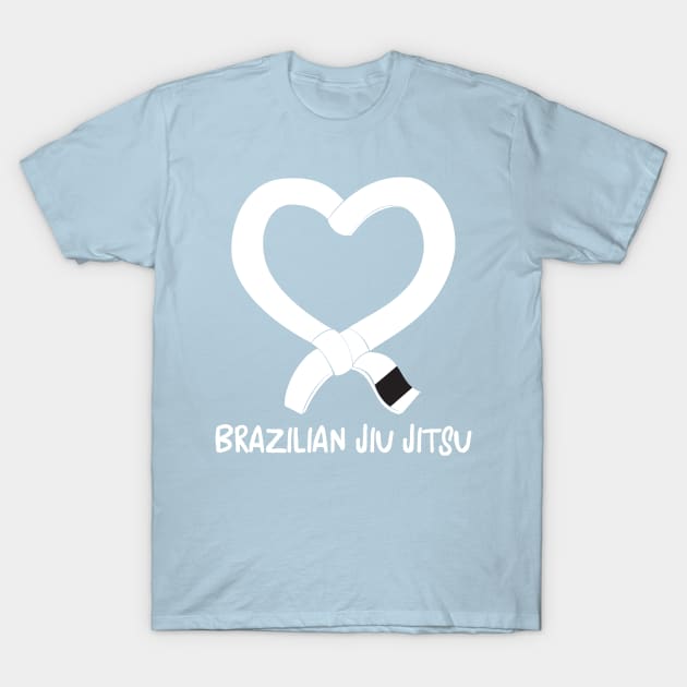 I heart Jiu Jitsu T-Shirt by Claudiaco